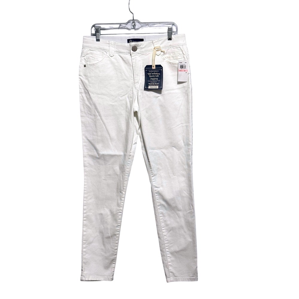 Democracy Ab solution Booty Lift Jegging Optic White Skinny Jeans Size 10 NEW
